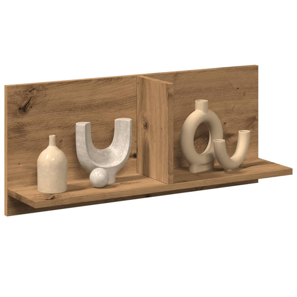 Wandkast 70X16,5X30 Cm Bewerkt Hout Artinsanaal Eikenkleurig Artisanaal Eikenkleurig