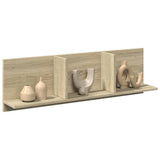 Wandkast 70X16,5X30 Cm Bewerkt Hout Kleurig Sonoma Eiken