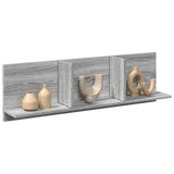 Wandkast 70X16,5X30 Cm Bewerkt Hout Eiken Grijs Sonoma