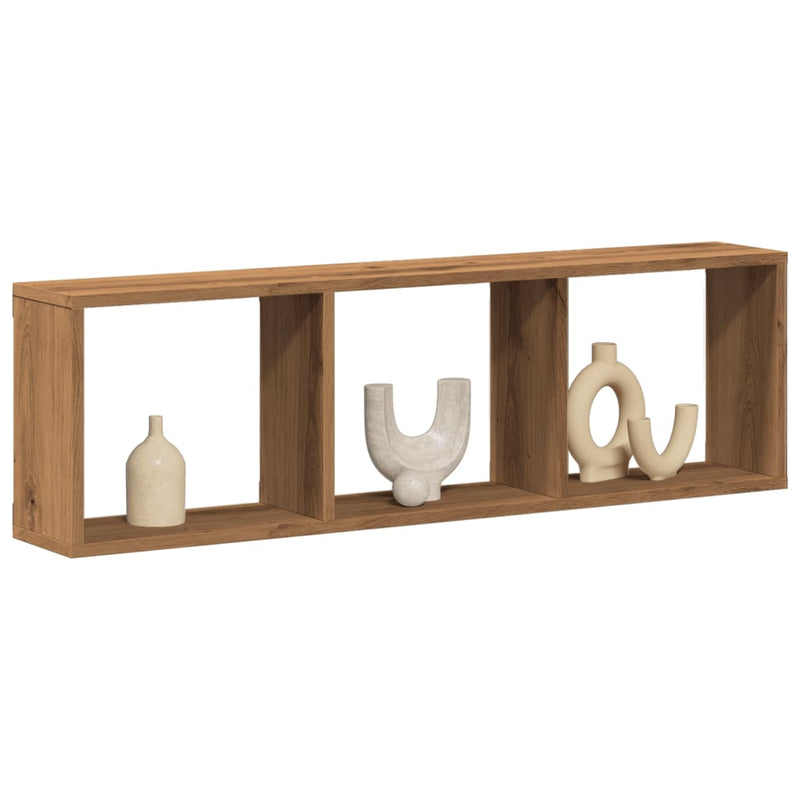 Wandkast Bewerkt Hout Artinsanaal Eikenkleurig Artisanaal Eikenkleurig