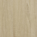 Wandkast Bewerkt Hout Kleurig Sonoma Eiken
