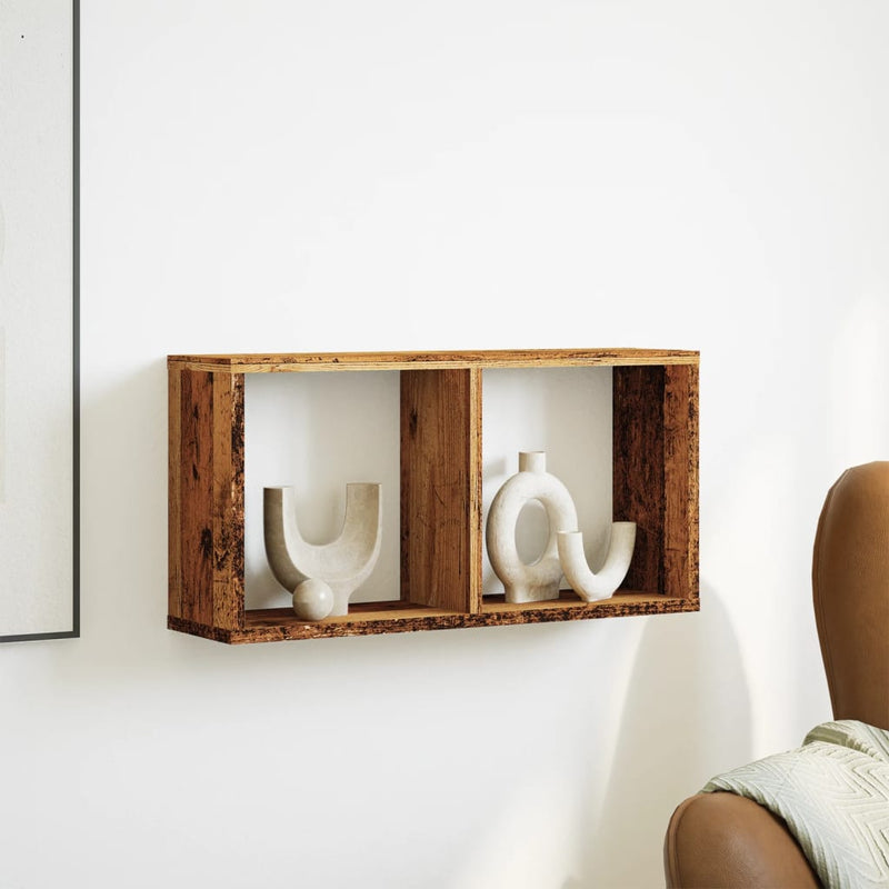 Wandkast Bewerkt Hout Kleurig Oud Hout