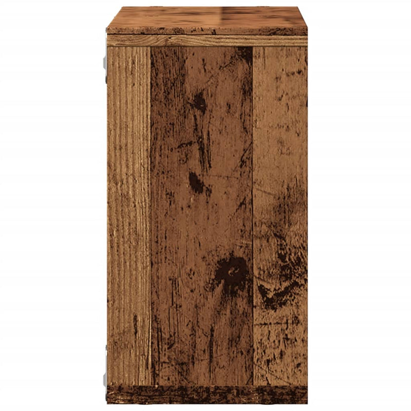 Wandkast Bewerkt Hout Kleurig Oud Hout
