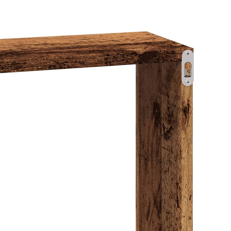 Wandkast Bewerkt Hout Kleurig Oud Hout