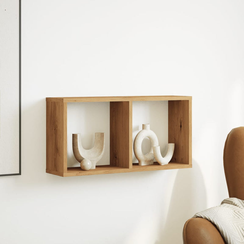 Wandkast Bewerkt Hout Artinsanaal Eikenkleurig Artisanaal Eikenkleurig