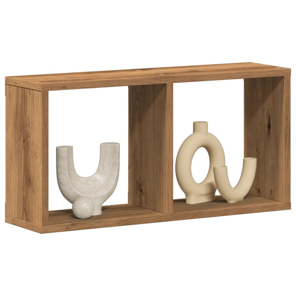 Wandkast Bewerkt Hout Artinsanaal Eikenkleurig Artisanaal Eikenkleurig