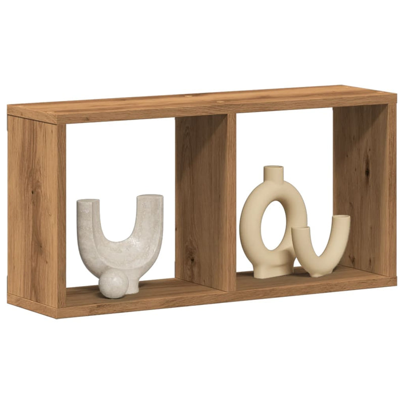 Wandkast Bewerkt Hout Artinsanaal Eikenkleurig Artisanaal Eikenkleurig