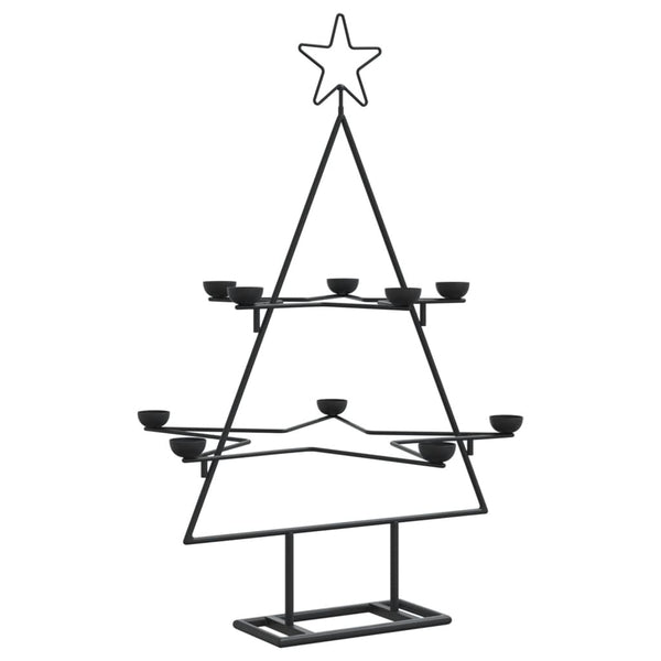 Kerstdecoratie Kerstboom Metaal Zwart Zwart