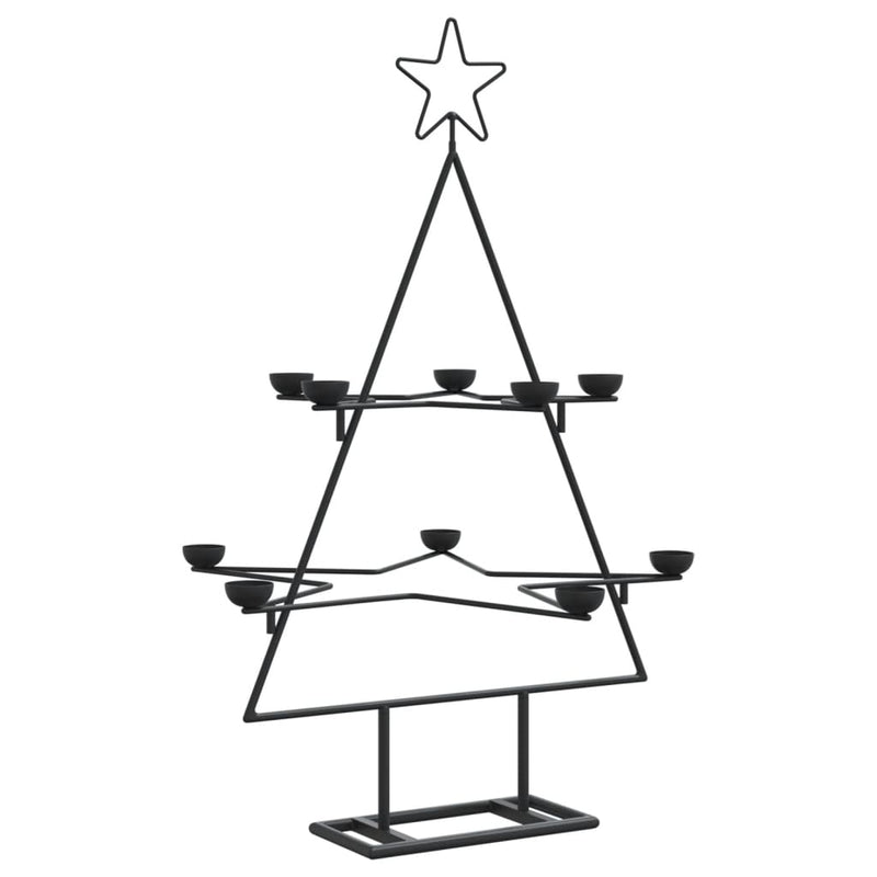 Kerstdecoratie Kerstboom Metaal Zwart Zwart
