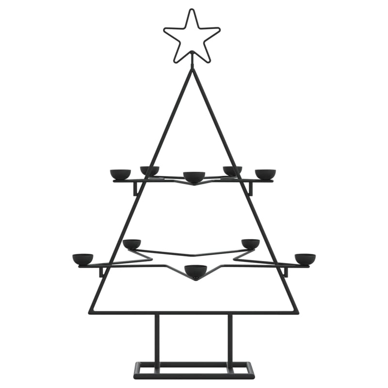 Kerstdecoratie Kerstboom Metaal Zwart Zwart
