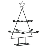 Kerstdecoratie Kerstboom Metaal Zwart Zwart