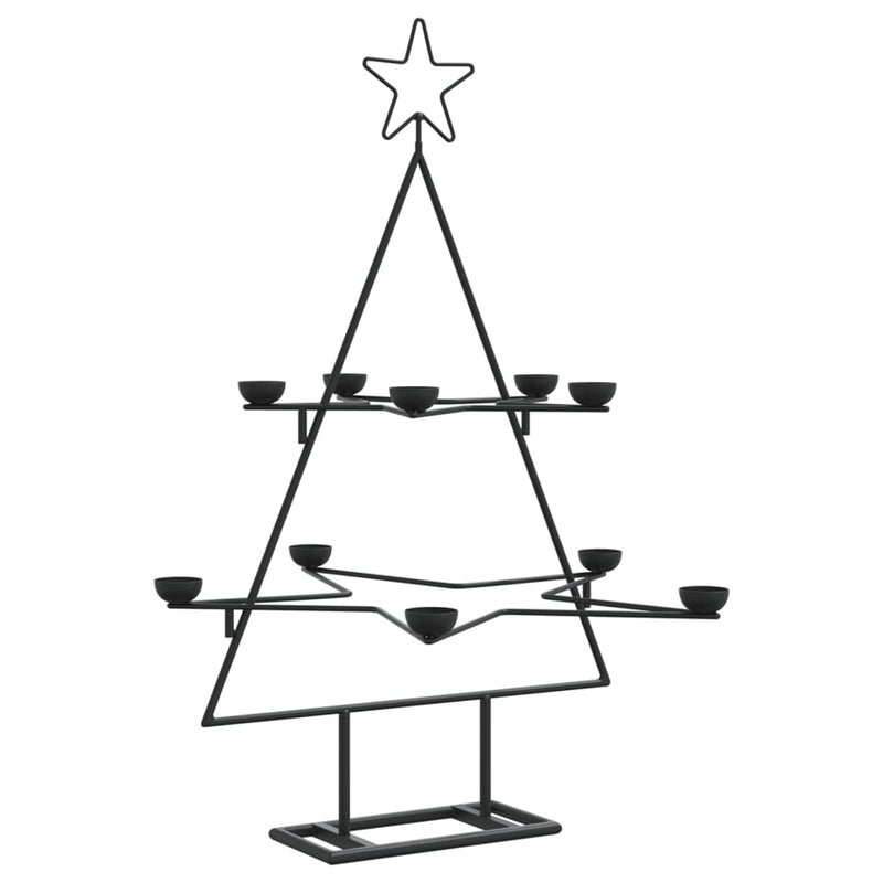 Kerstdecoratie Kerstboom Metaal Zwart Zwart