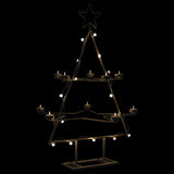 Kerstdecoratie Kerstboom Metaal Zwart Zwart