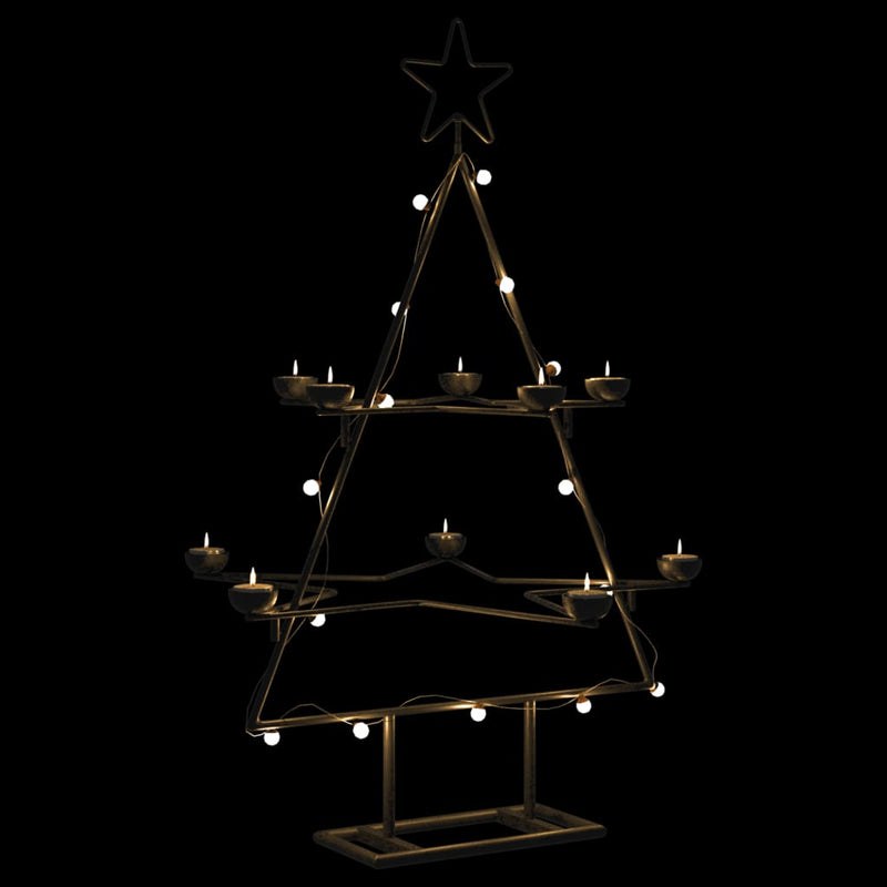 Kerstdecoratie Kerstboom Metaal Zwart Zwart