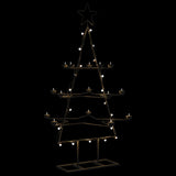 Kerstdecoratie Kerstboom Metaal Zwart Zwart