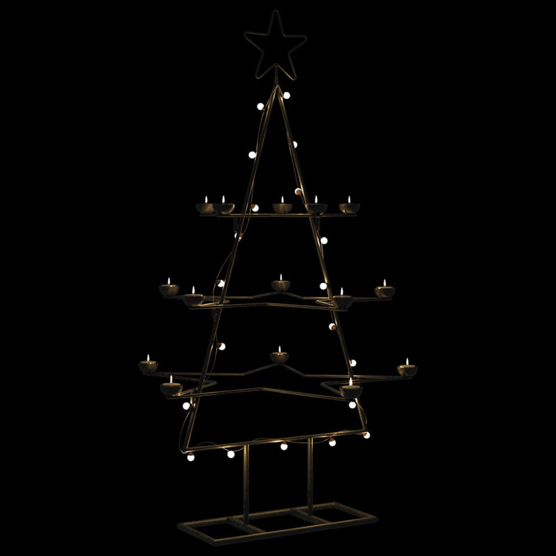 Kerstdecoratie Kerstboom Metaal Zwart Zwart