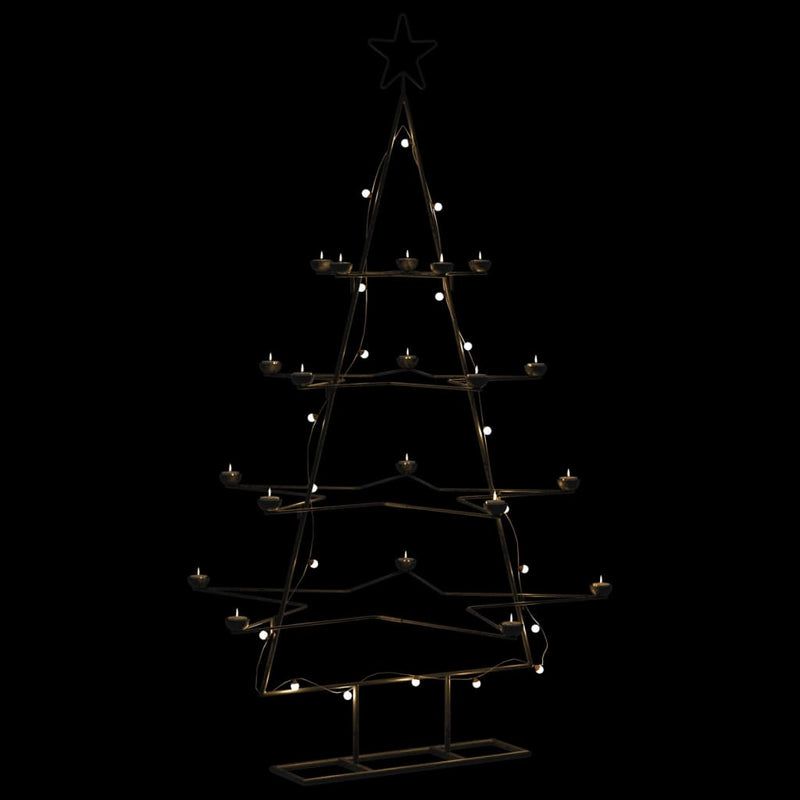 Kerstdecoratie Kerstboom Metaal Zwart Zwart