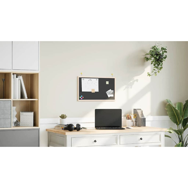 Met Massief Grenenhouten Frame Zwart