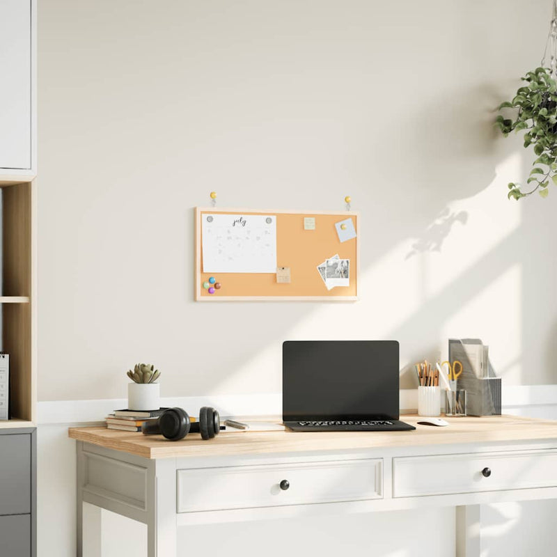 Bord In Kurk Met Massief Grenenhouten Frame