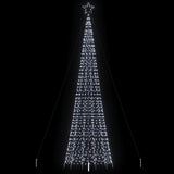 Led-Kerstboom Met Spikes 220 Led's Koud Wit Koudwit