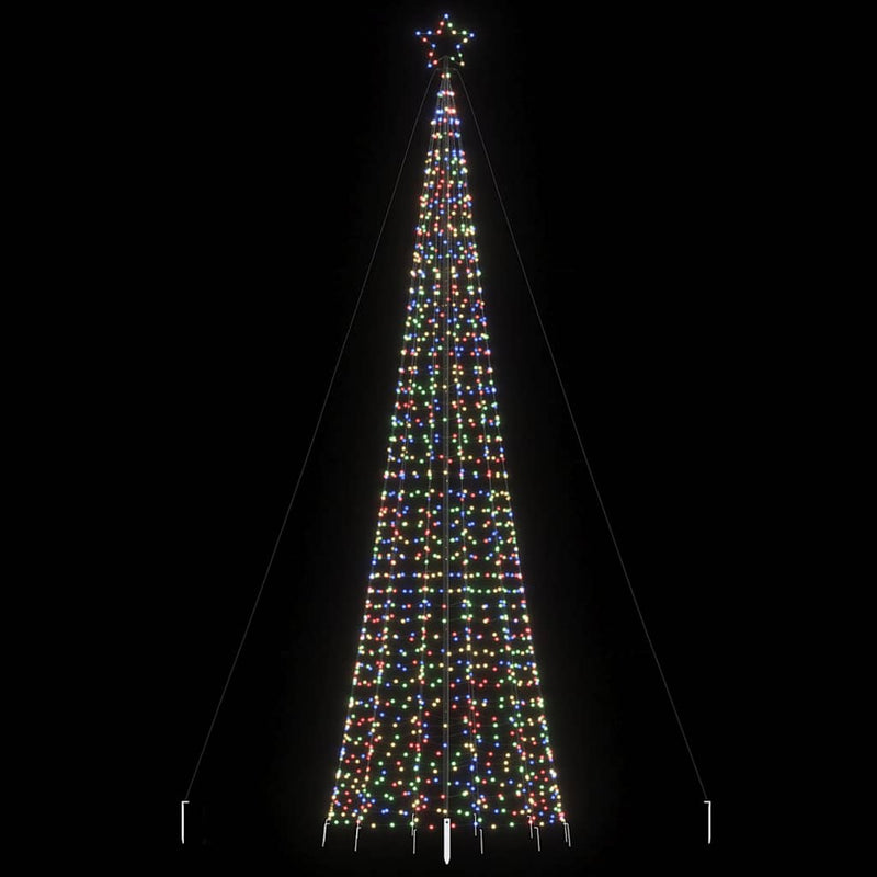 Led-Kerstboom Met Spikes 570 Leds Kleurrijk Multikleur