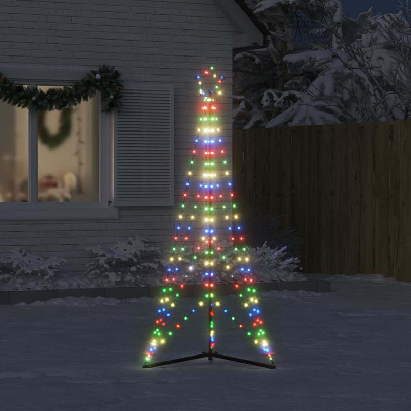 Led-Kerstboom 363 Leds Kleurrijk 182 Cm Multikleur