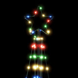 Led-Kerstboom 363 Leds Kleurrijk 182 Cm Multikleur