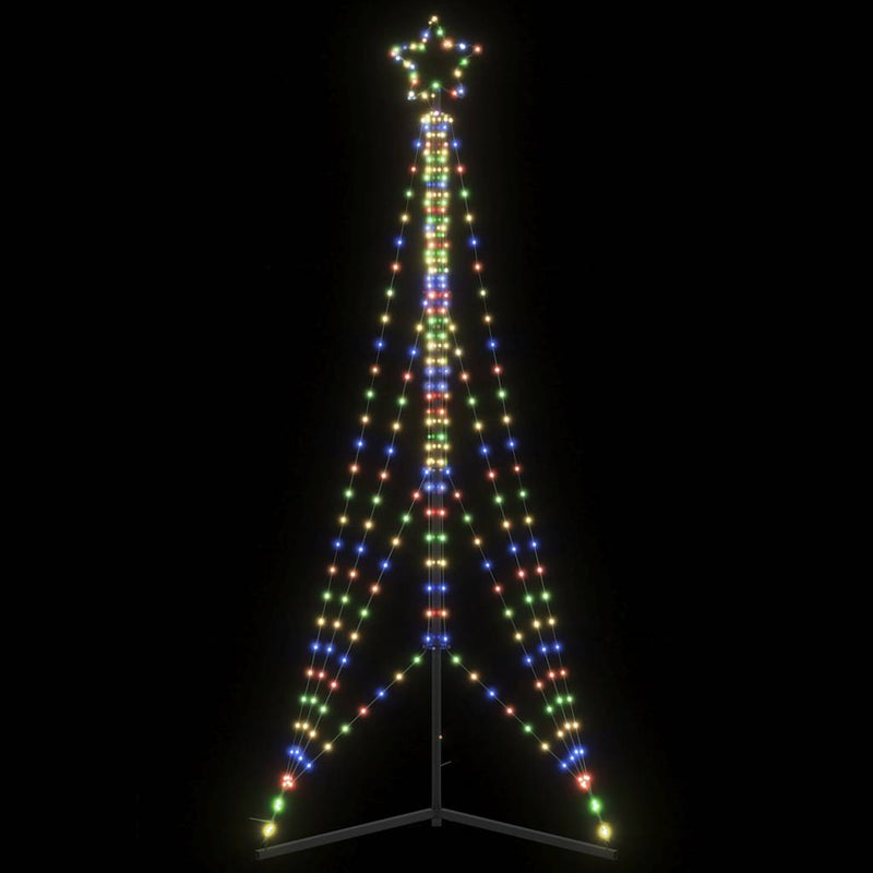 Led-Kerstboom 363 Leds Kleurrijk 182 Cm Multikleur