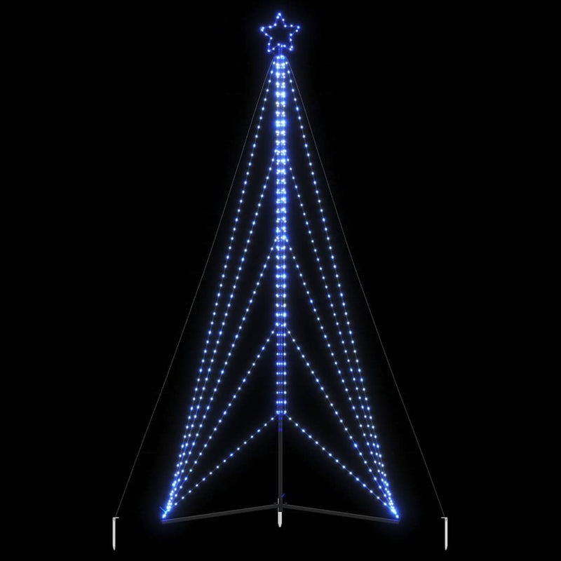 Led-Kerstboom 525 Leds 302 Cm Blauw