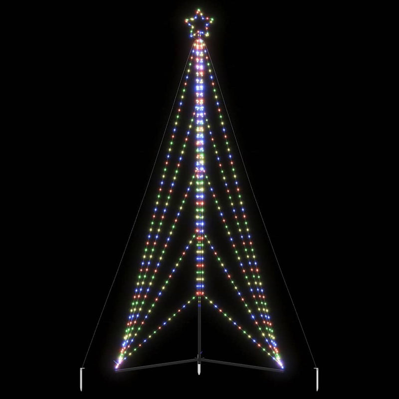 Led-Kerstboom 363 Leds Kleurrijk 182 Cm Multikleur