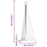 Led-Kerstboom 339 Leds Koud Wit 187 Cm Koudwit
