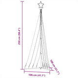 Led-Kerstboom 447 Leds 249 Cm Blauw