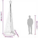 Led-Kerstboom 495 Leds Warm Wit 300,5 Cm Warmwit