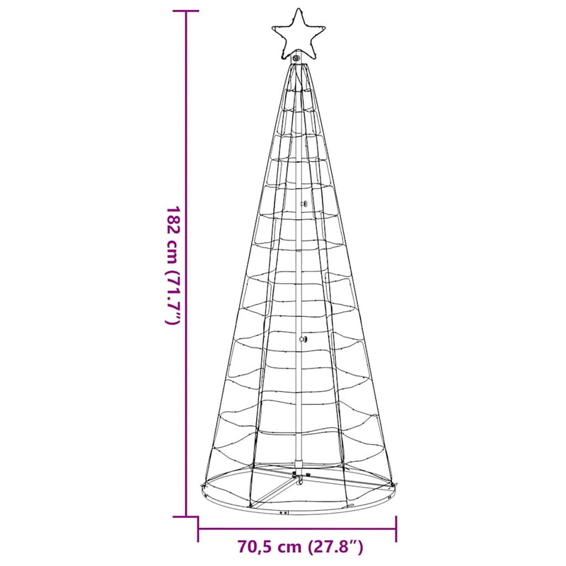Led-Kerstboom 200 Leds Koud Wit Koudwit