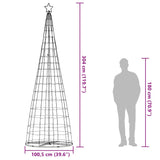 Led-Kerstboom 550 Leds 304 Cm Blauw Koudwit
