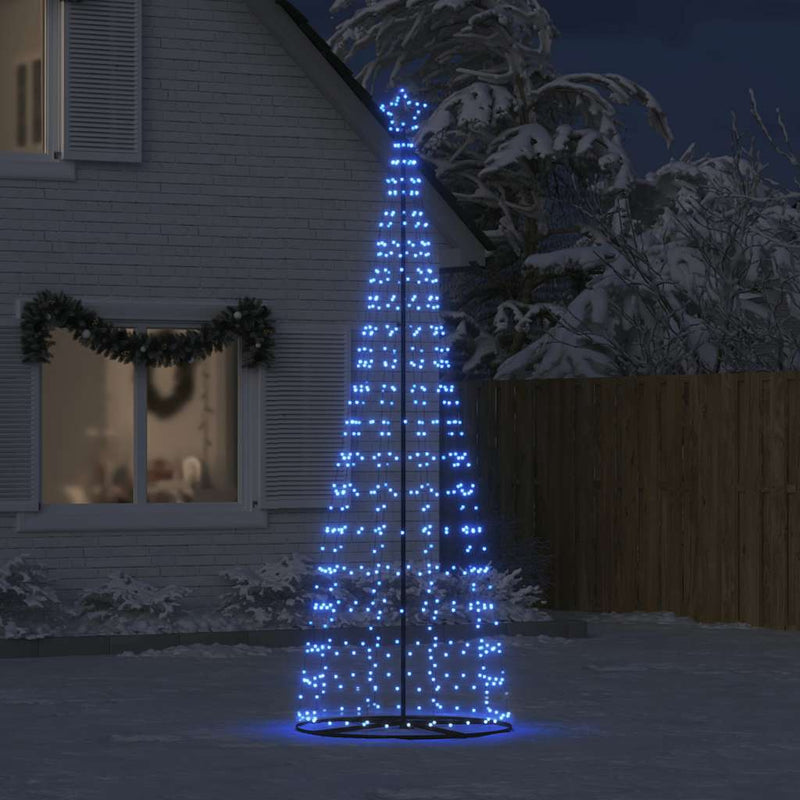 Led-Kerstboom 550 Leds 304 Cm Blauw Koudwit