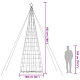 Led-Kerstboom 1534 Leds Warm Wit Warmwit