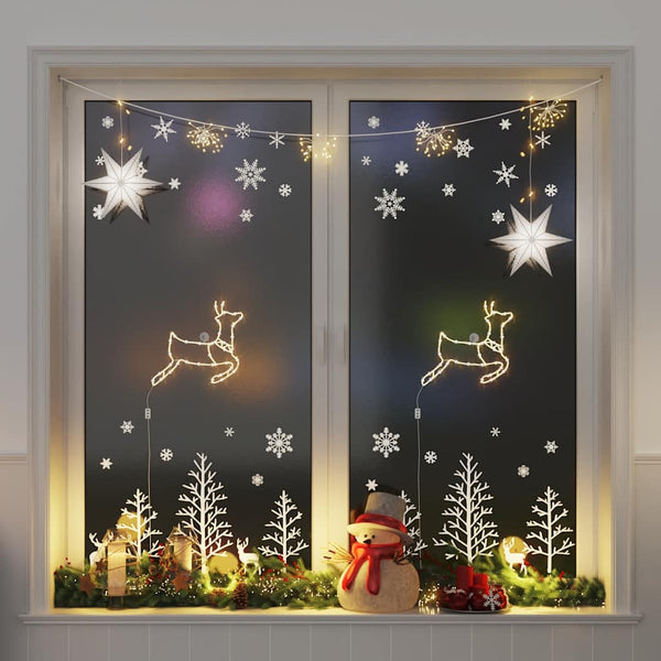 Kerstverlichting Rendier Silhouet 2 St 35 Led's Warm Wit