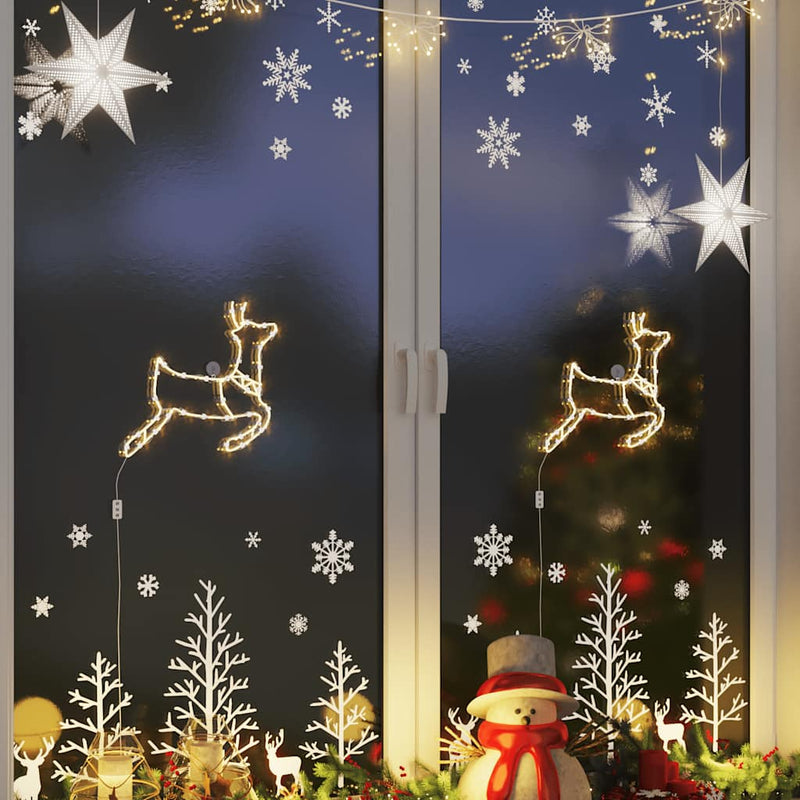 Kerstverlichting Rendier Silhouet 2 St 35 Led's Warm Wit