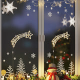 Kerstverlichting Vallende Ster Silhouet 2 St 50 Led's Warm Wit