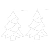 Kerstverlichting Kerstboom Silhouet 2 St 50 Leds Warm Wit