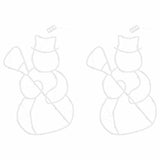 Kerstverlichting Silhouet 2 St 35 Leds Warm Wit