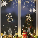 Kerstverlichting Silhouet 2 St 35 Leds Warm Wit