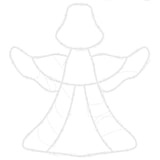 Kerstverlichting Engel Silhouet 2 St 50 Leds Warm Wit
