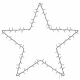 Kerstverlichting Ster Silhouet 115 Leds Warm Wit