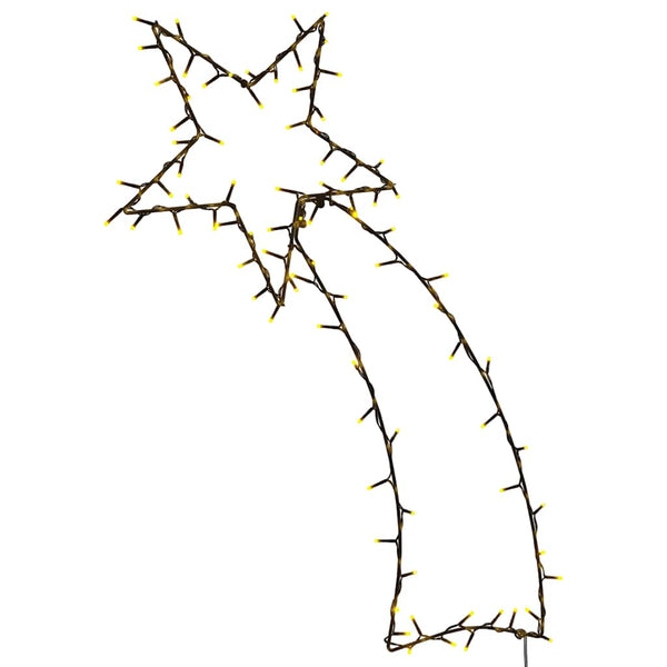 Kerstverlichting Vallende Ster Silhouet 115 Leds Warm Wit