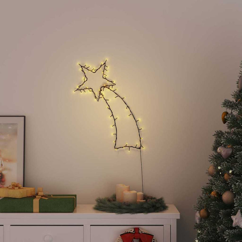Kerstverlichting Vallende Ster Silhouet 115 Leds Warm Wit