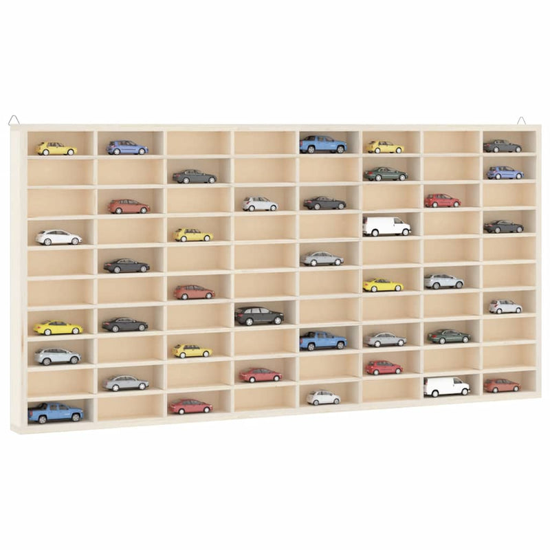 Houten Verzamelaarsvitrine Met 60 Vakken 60X4,5X40,5Cm