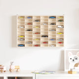 Houten Verzamelaarsvitrine Met 60 Vakken 60X4,5X40,5Cm