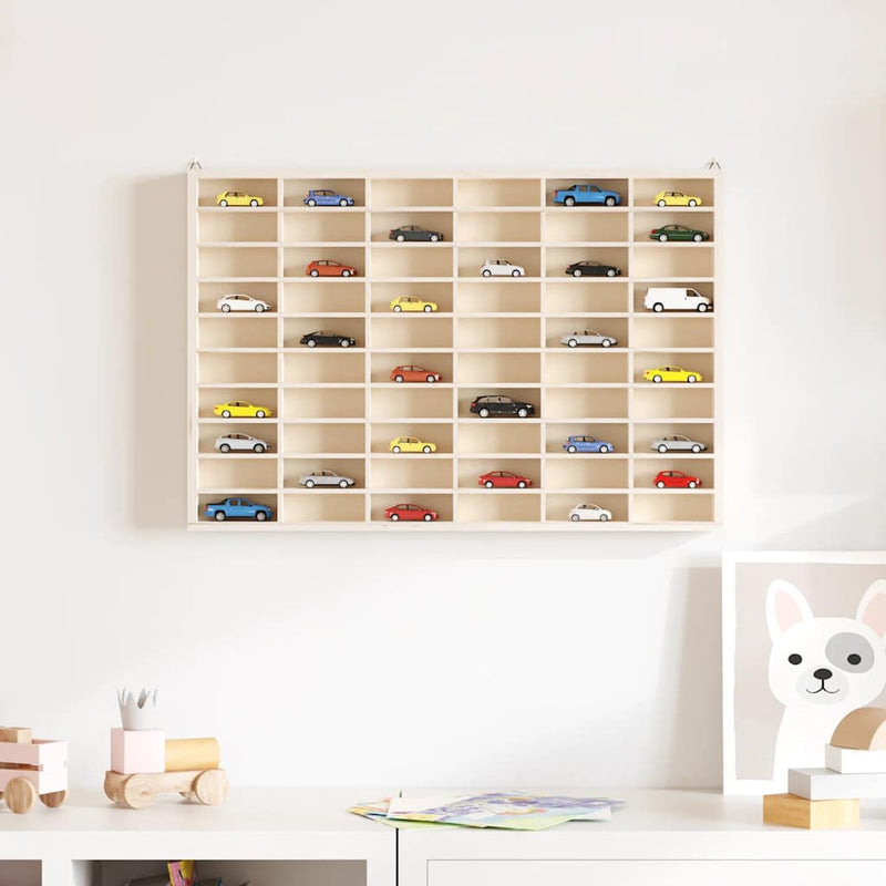 Houten Verzamelaarsvitrine Met 60 Vakken 60X4,5X40,5Cm